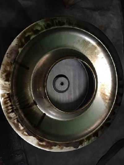 underneath of air filter