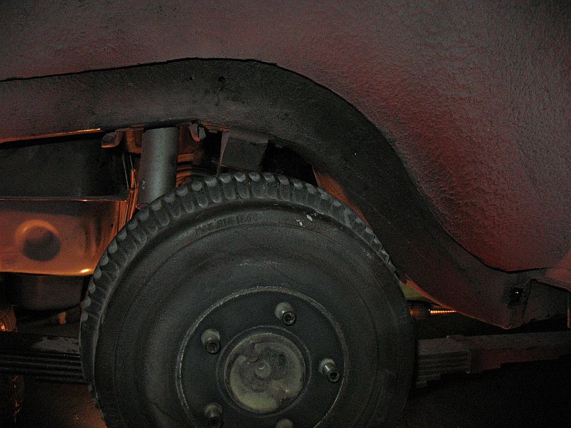Fuel line gone from the wheel well.