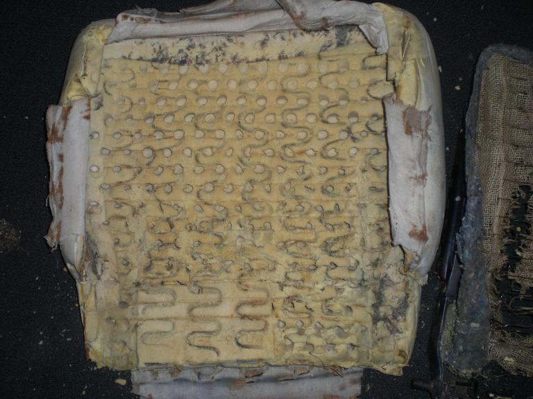 foam was in one piece but was crumbling very badly