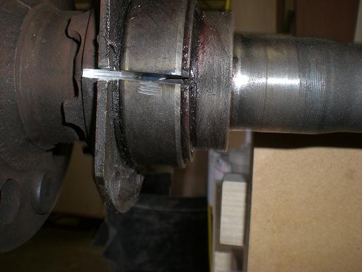 Grind through th outer bearing case at 0' and 180' and remove it do the same with the rollers and casing