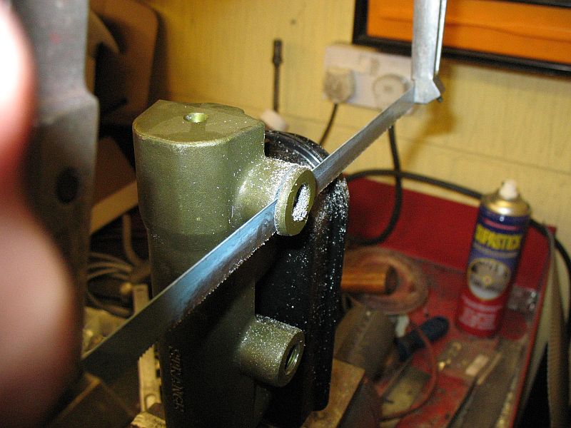 Taking 4-5mm off the master cylinder outlets.