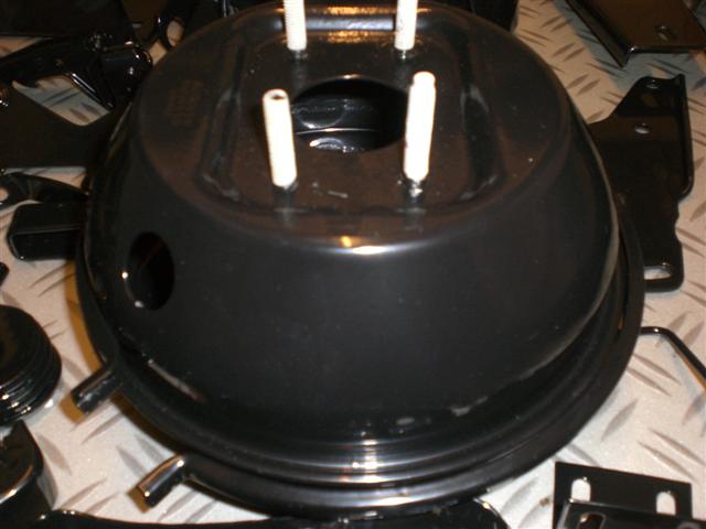 Servo was stripped to allow me to powder coat it