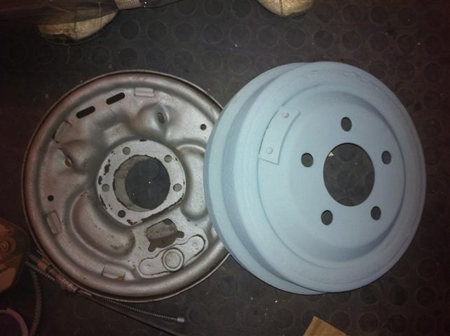 back plate and drum
