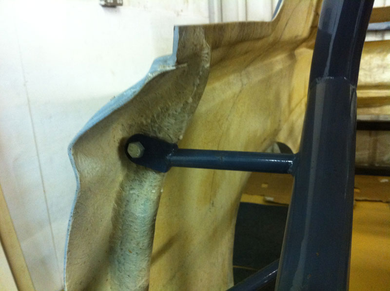 Upper rear of righthand door shut