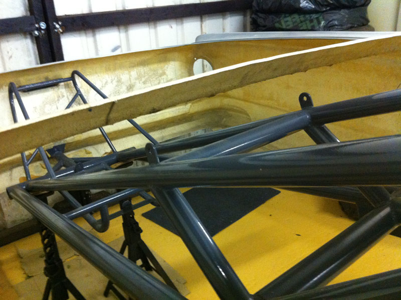 Bottom of rear windscreen