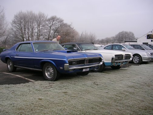 Eliminator next to Barrys 68 on a cold day!