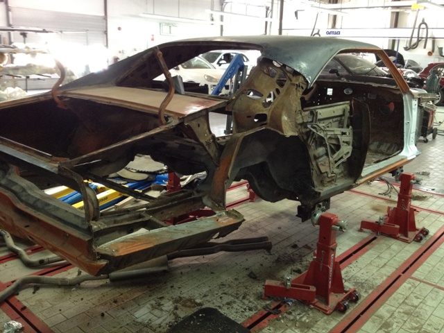 This had been badly repaired before after a smack