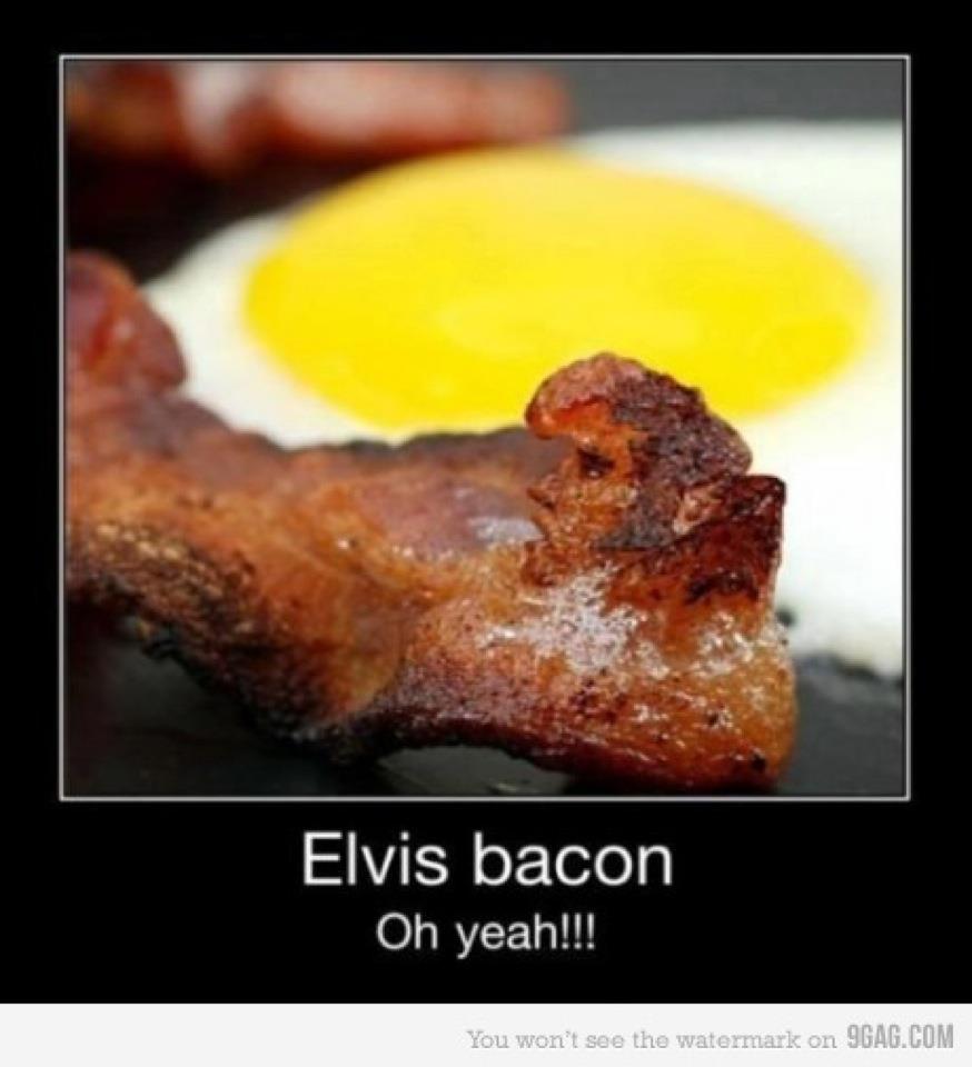 Elvis on Bacon