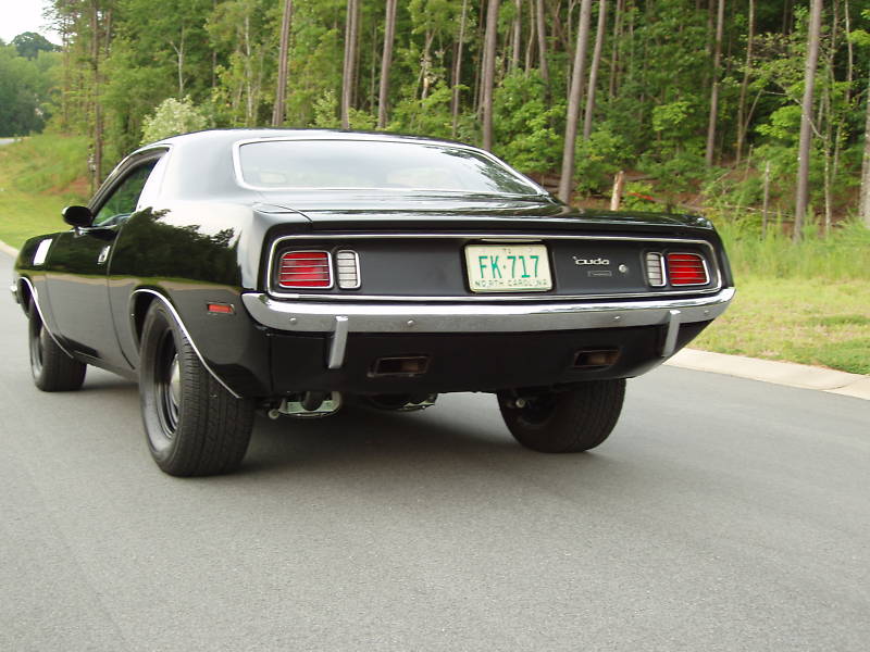 71 Hemi Cuda Black  rear.jpg