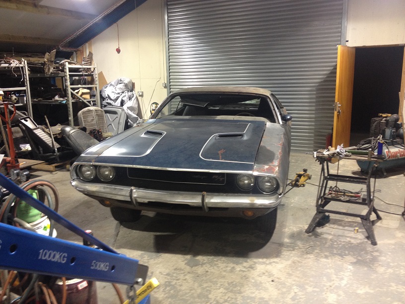 As the car arrived, somewhat rustier than expected!