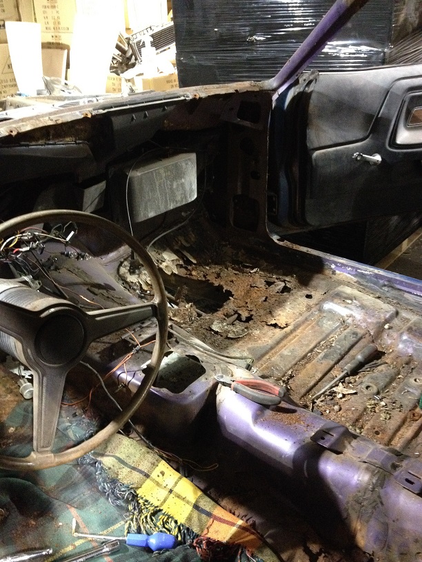 not much left of passenger floor