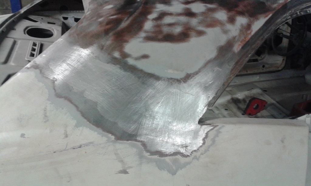 Refinished B pillar