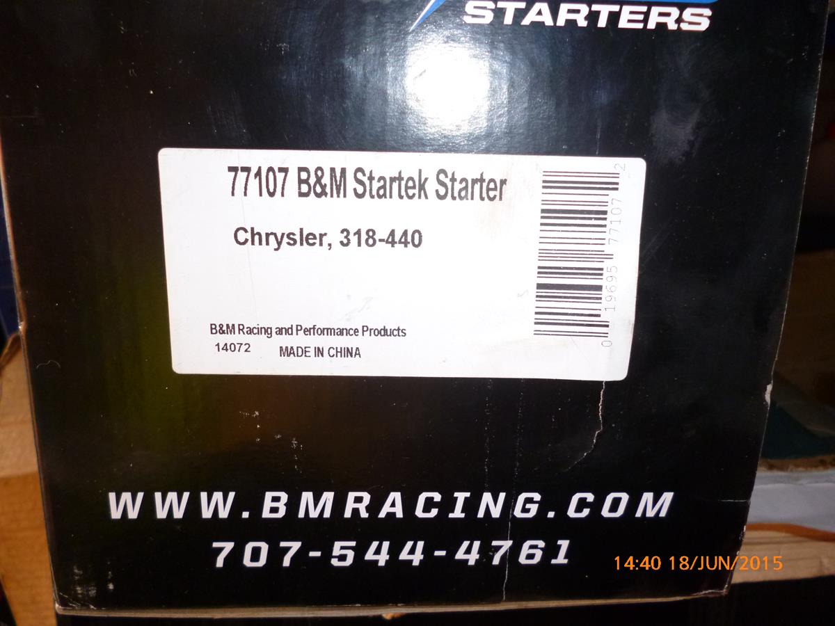 B&amp;amp;M starter