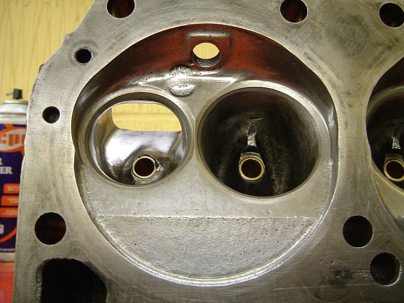 This one intake valve seat gets a little thin in one spot but is still within spec.